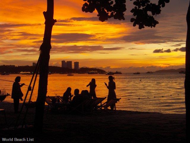 Pattaya Beach At Sunset