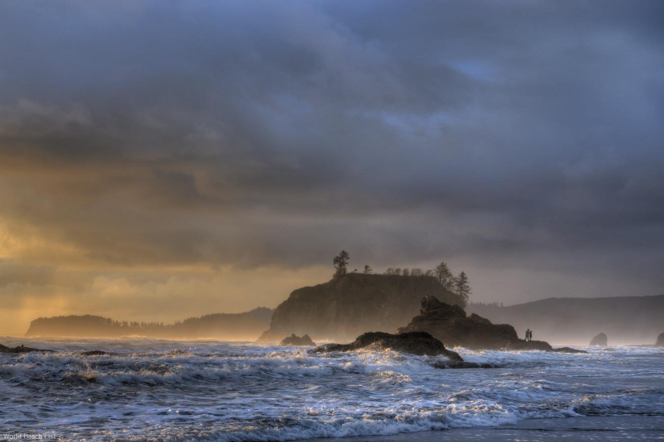 Stormy day at Ruby Beach